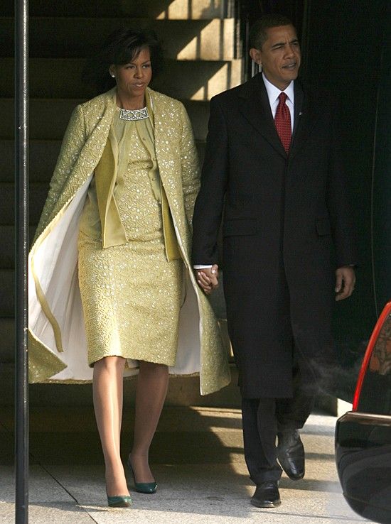 Barackas Obama su žmona Michelle prieš inauguracijos ceremoniją atvyko į bažnyčią.