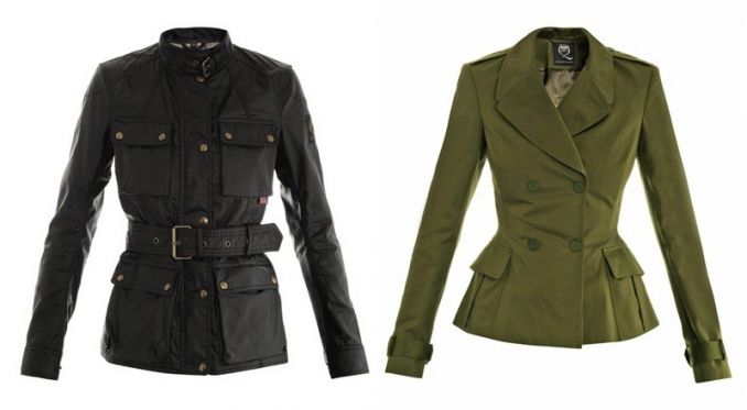 Švarkai „Belstaff“ (k.), „McQ Alexander McQueen“ (d.), (matchesfashion.com archyv. nuotr.)