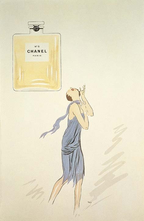 1921-ieji. „Chanel N° 5“ debiutas buvo toks sėkmingas, kad tai viešai pripažino net Coco Chanel nuolat pašiepdavęs karikatūrininkas Semas