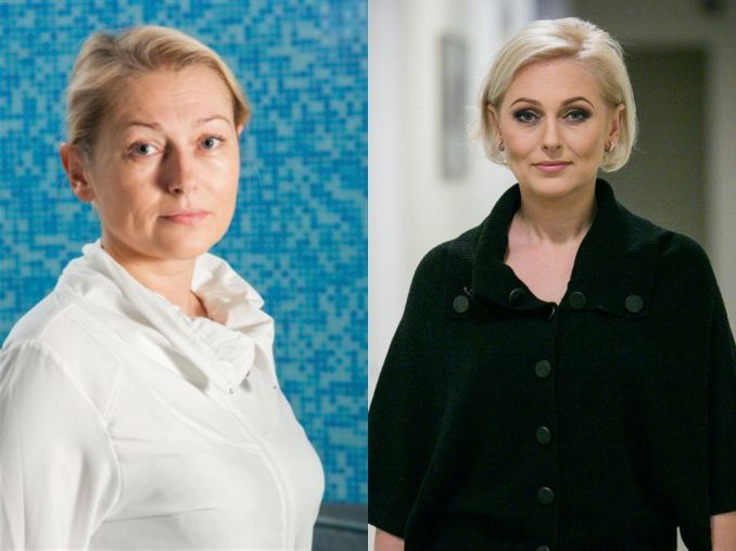 Ilona Penkauskienė prieš (kairėje) ir po pokyčių (dešinėje)
