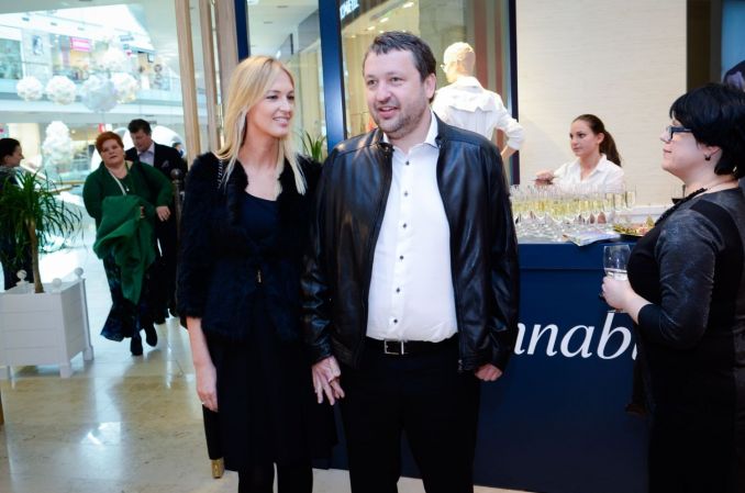 Verslininkas Antanas Guoga su sužadėtine
