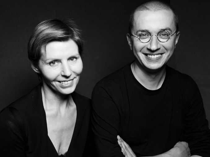 Vida Simanavičiūtė su kolega Aleksandu Pogrebnojumi