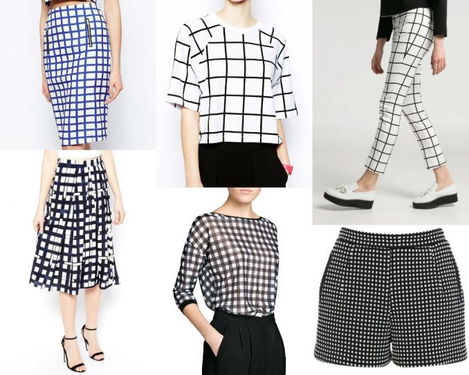 Iš kairės: sijonas „Fashion Union“, sijonas „Asos“, palaidinė „Monki“, palaidinė „Mango“, kelnės „Mango“, šortai „Oasis“ (mango.com, oasis-stores.com, asos.com, Ltd)