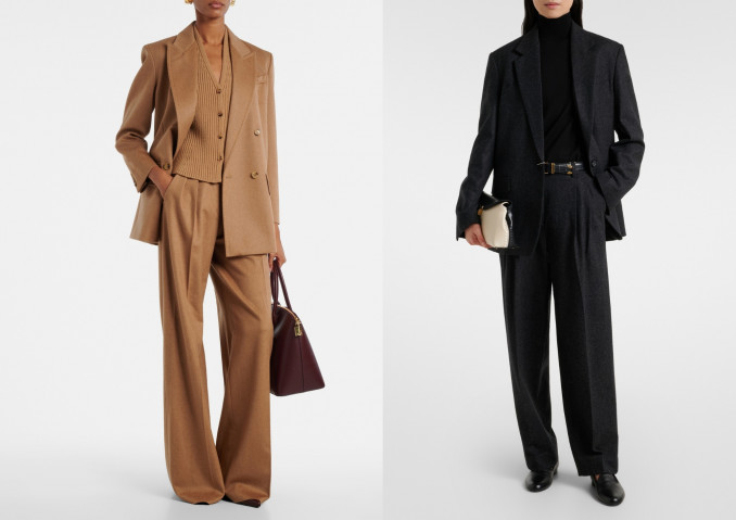 Liemenės: „Max Mara“, „Toteme“