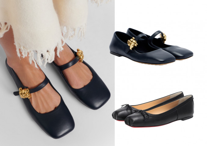 Bateliai: „Bottega Veneta“, „Christian Louboutin“
