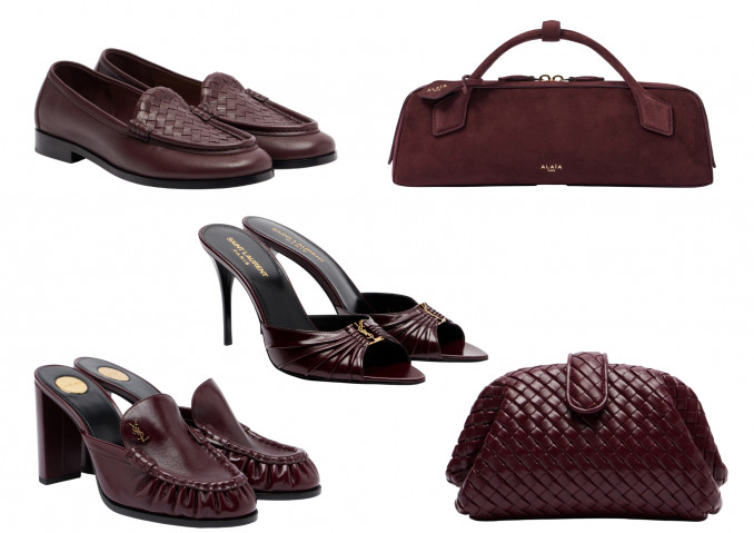 Bateliai: „Bottega Veneta“, „Saint Laurent“, rankinės: „Alaia“, „Bottega Veneta“