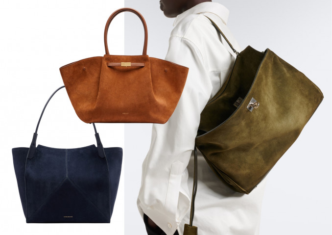 Rankinės: „Victoria Beckham“, „DeMellier“, „Balenciaga“