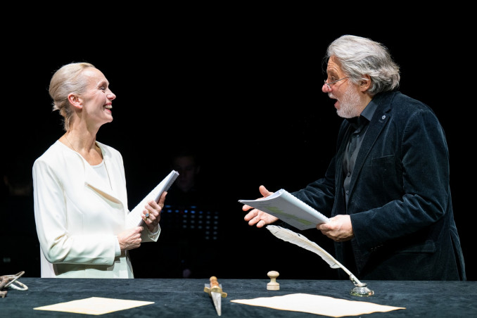 Aktoriai Dalia Michelevičiūtė ir Vytautas Rumšas