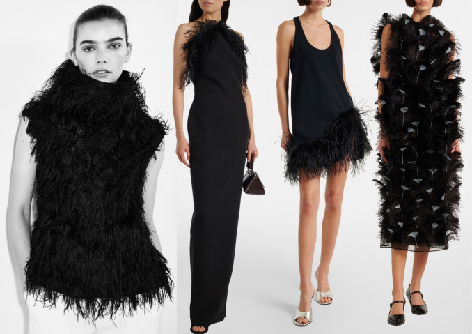 Palaidinė, „Simkhai“, suknelės, „The Attico“ ir „Prada“