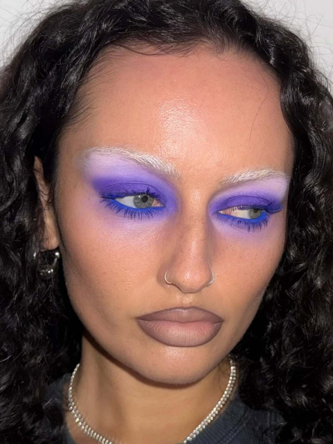 Mėlynas blakstienų tušas