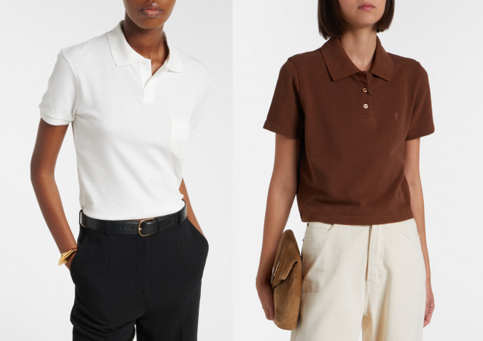 Marškinėliai: „Victoria Beckham“, „Saint Laurent“