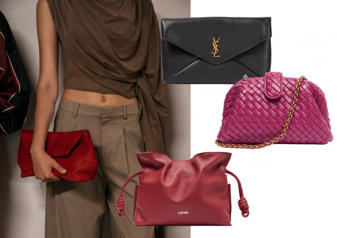 „Gestuz“ 2026 m. pavasario ir vasaros modelis, delninės: „Saint Laurent“, „Bottega Veneta“, „Loewe“