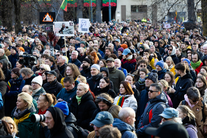 Protestas „Šalin rankas nu laisvo žodžio! Nepasiduosime“.