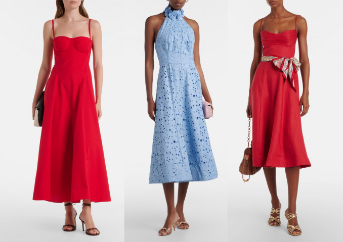Suknelės: „Ralph Lauren Collection“, „Rebecca Vallance“, „Zimmermann“