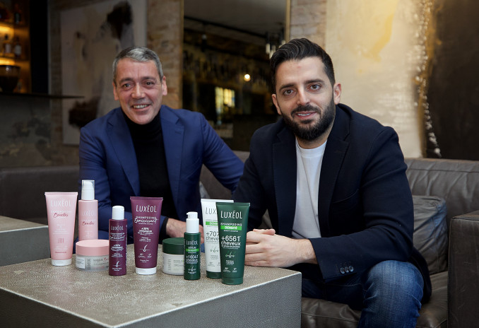 „Luxéol“ generalinis direktorius Michel Bouskil ir eksporto direktoris Olivier Gendre