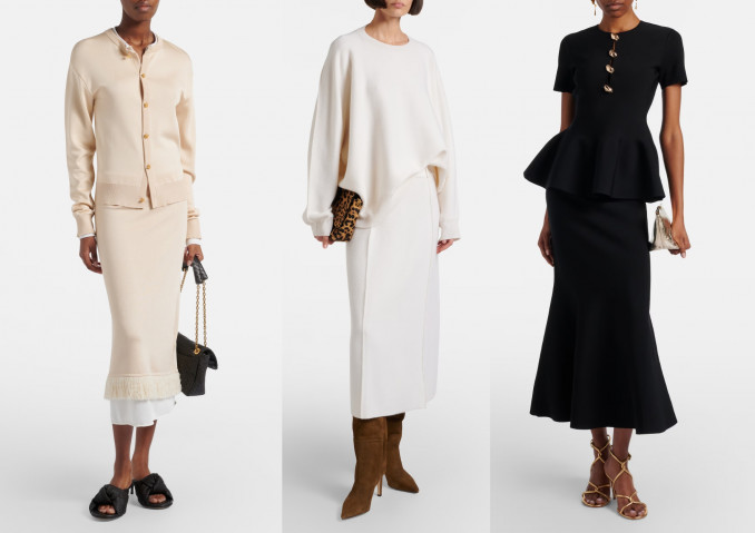 Megzti ansambliai: „Bottega Veneta“, „Lisa Yang“, „Roland Mouret“