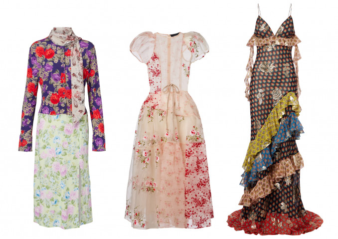 Suknelės: „Acne Studios“, „Simone Rocha“, „Etro“