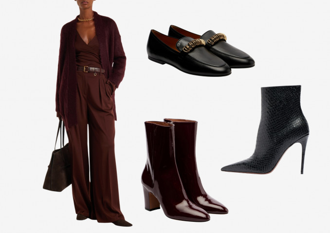 Kelnės, „ Max Mara“, batai: „Paris Texas“ (1,2), „Tod's“