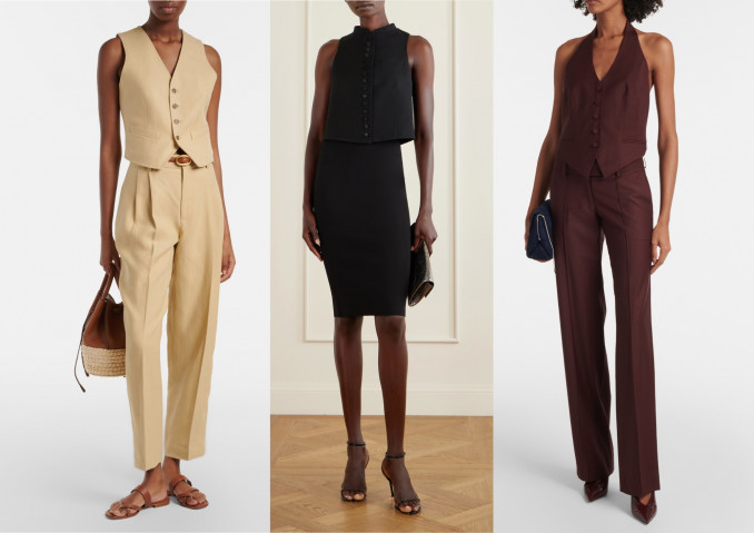 Liemenių kostiumai: „Polo Ralph Lauren“, „Tom Ford“, „Aya Muse“